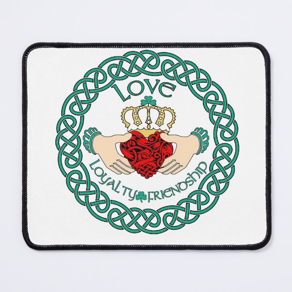 Item preview, Irish Claddagh Ring Love Loyalty Friendship Celtic Pattern designed and sold by funnytshirtemp.