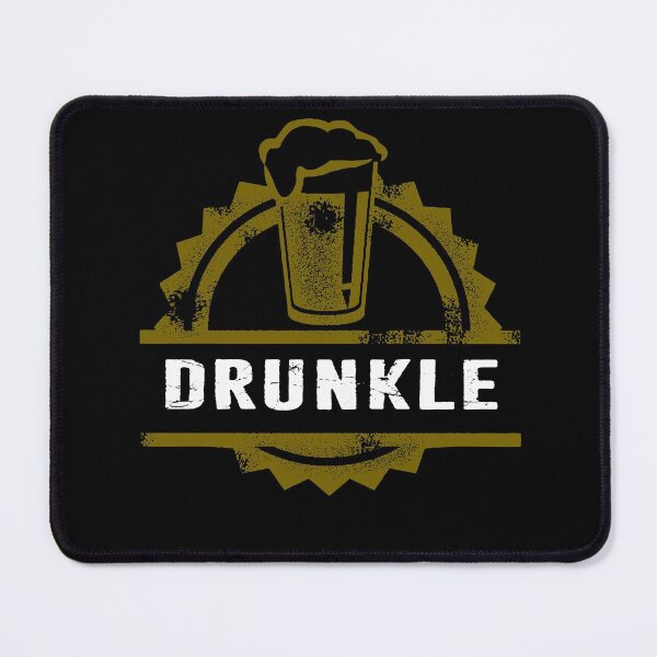 Item preview, Drunkle Drunk Uncle Beer Glass with Foam Drinking Dysfunctional Family Fun Retro Distressed designed and sold by funnytshirtemp.