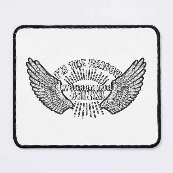 Item preview, I'm The Reason My Guardian Angel Drinks Funny Sarcastic designed and sold by funnytshirtemp.