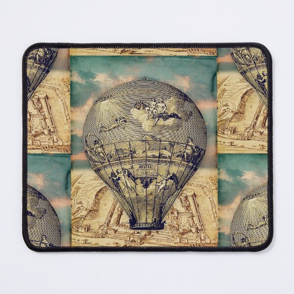 Item preview, Vintage hot air balloon over old London designed and sold by Areashor.