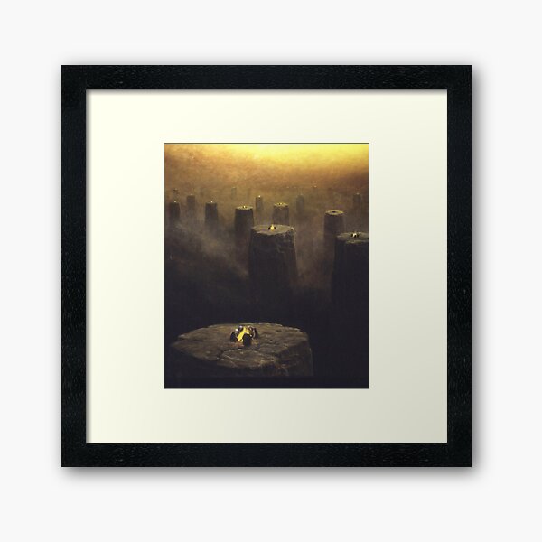 Art by zdzislaw beksinski Framed Art Print
