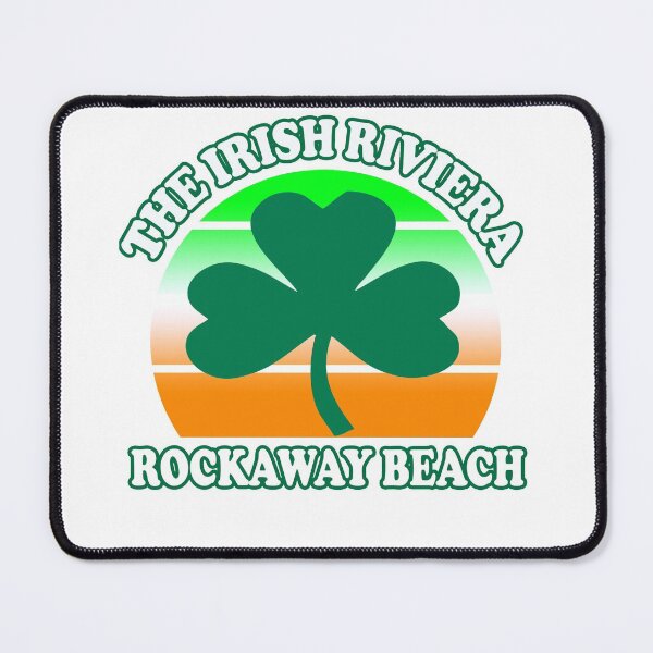 Item preview, Rockaway Beach Queens NY The Irish Riviera Beach Funny Shamrock Retro designed and sold by funnytshirtemp.