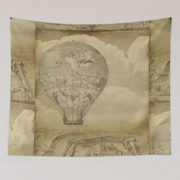 Item preview, Vintage hot air balloon over London designed and sold by Areashor.