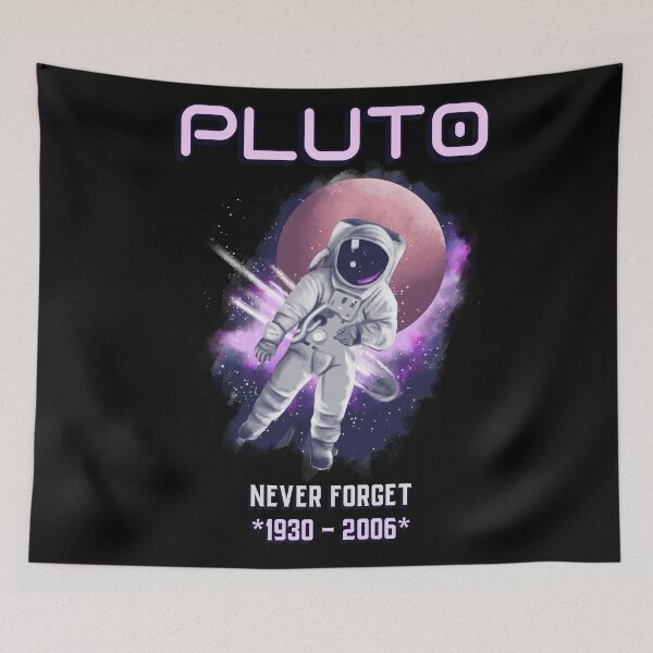 Item preview, Never Forget Pluto Design Retro Style Funny Space, Science  designed and sold by Paula Helit.