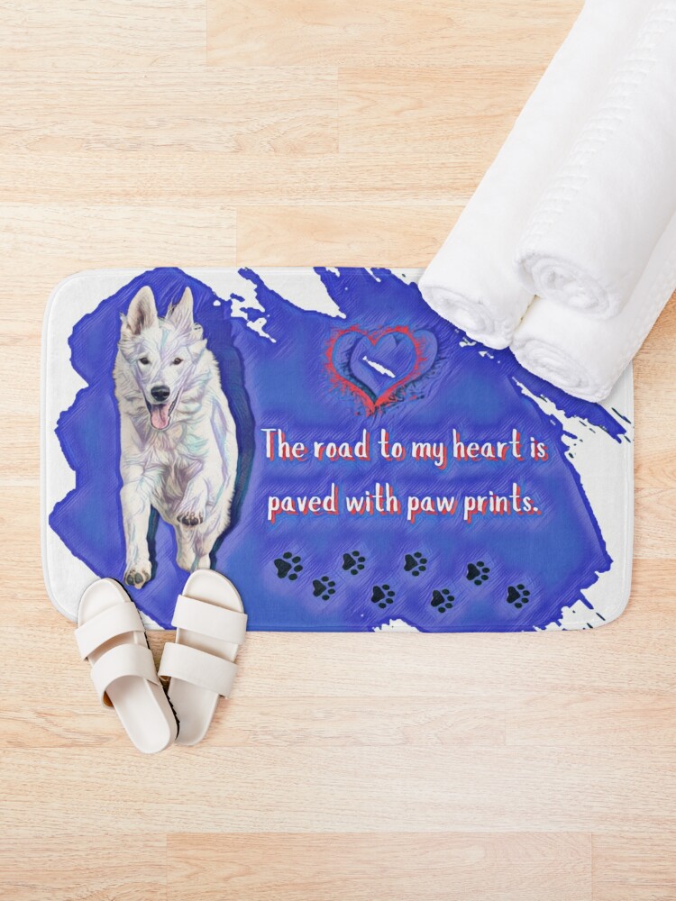 Disover The Road To My Heart Bath Mat