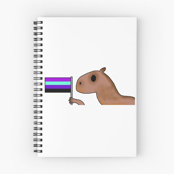 Item preview, capybara with alexigender flag designed and sold by EmoGayWorm.