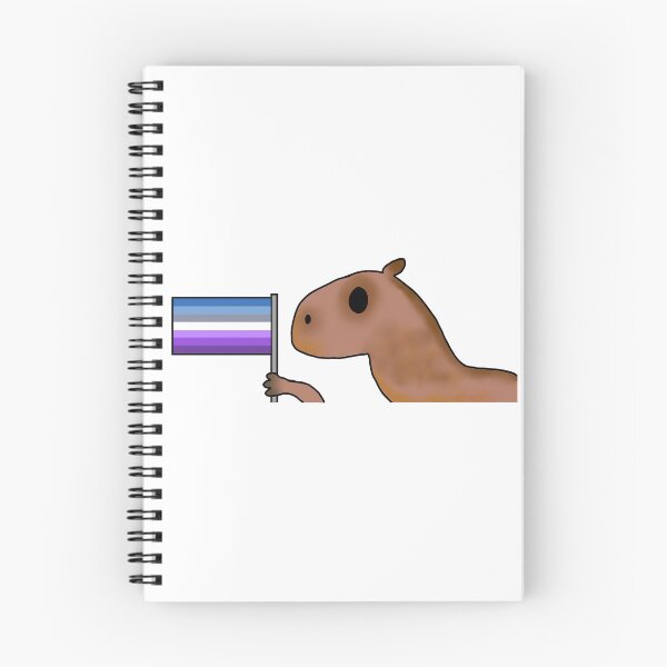 Item preview, capybara with butch flag designed and sold by EmoGayWorm.