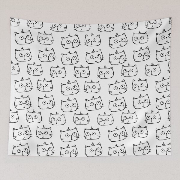 Item preview, Cats Crowd Cute Confused Kitten designed and sold by Paper Hearteu.