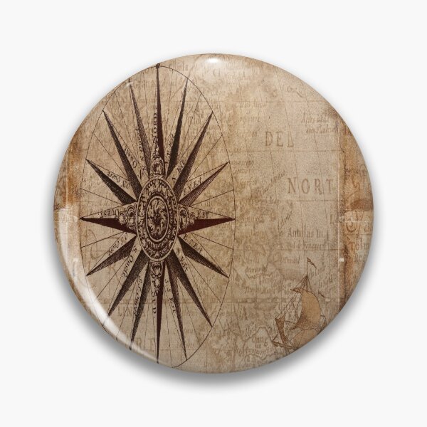 Item preview, Vintage nautical map interesting wall art designed and sold by Areashor.