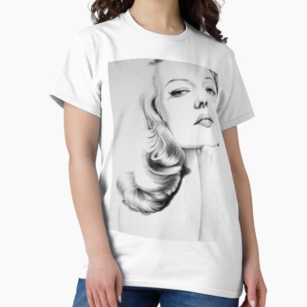 Rita Hayworth Minimal Portrait Classic T-Shirt
