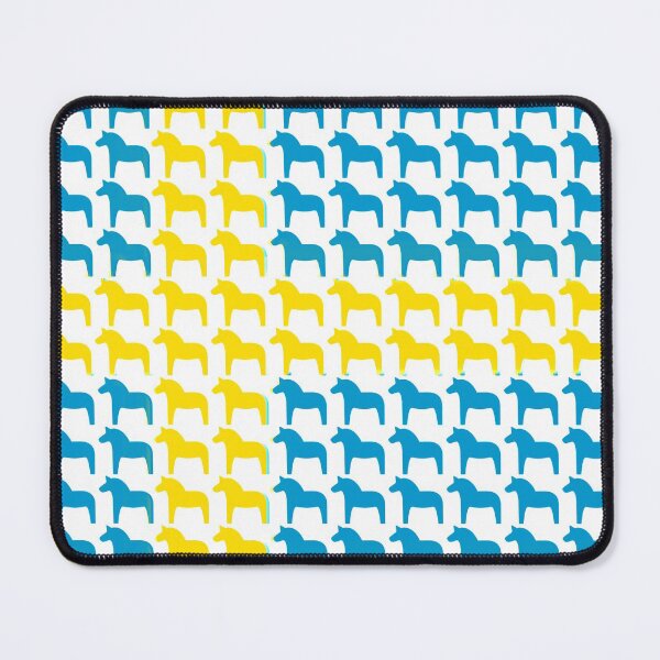 Item preview, Dala Horse Swedish Flag Dalecarlian Horses Nordic Sweden designed and sold by funnytshirtemp.