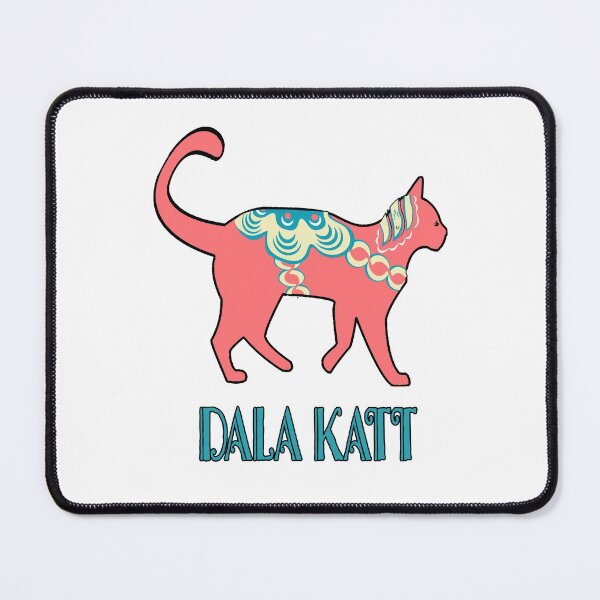 Item preview, Swedish Dala Katt Dalecarlian Horse Kitty Cats Cat designed and sold by funnytshirtemp.