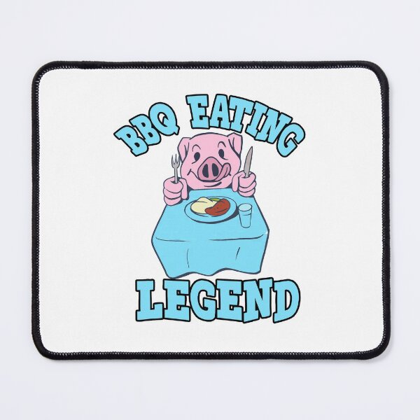 Item preview, Funny BBQ Lover Eating Legend Hungry Pig Barbecue Foodie Barbeque designed and sold by funnytshirtemp.