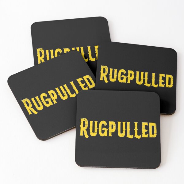 Item preview, Rugpulled (Cool Funny Crypto And Defi Quotes Stickers • Awesome Viral Gift for Cryptocurrency Holders • How To Avoid Getting Rug Pulled • No More Rug Pulls) designed and sold by SassyClassyMe.