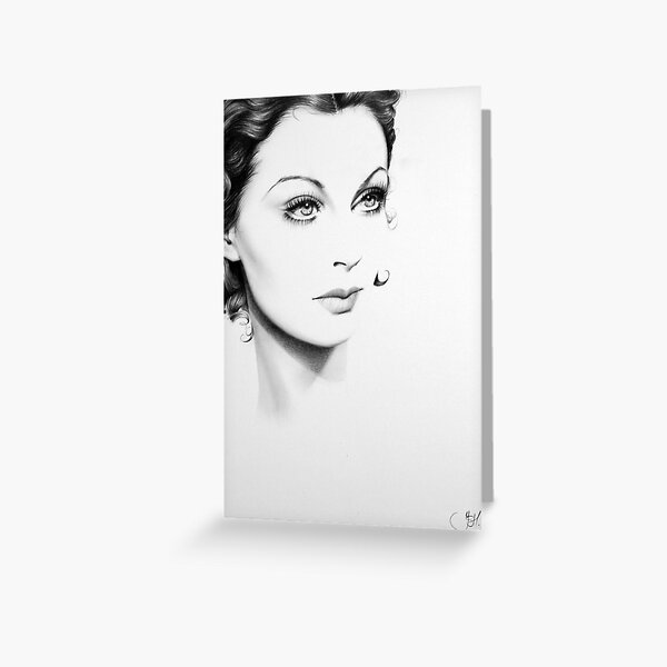 Item preview, Vivien Leigh Minimal Portrait designed and sold by IleanaHunterArt.