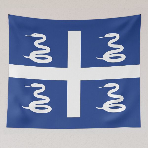 Item preview, Snake Flag of Martinique II designed and sold by Freihalt.