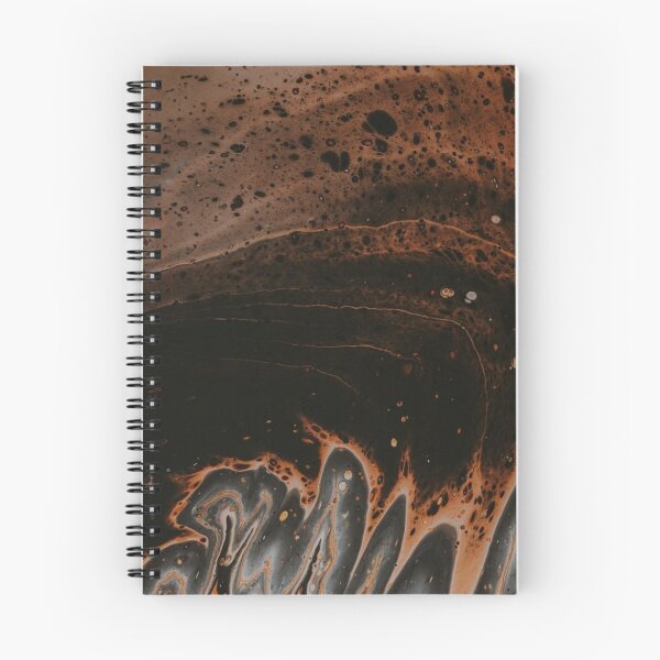 Item preview, dark amber and black marble print designed and sold by HadeeeeL.