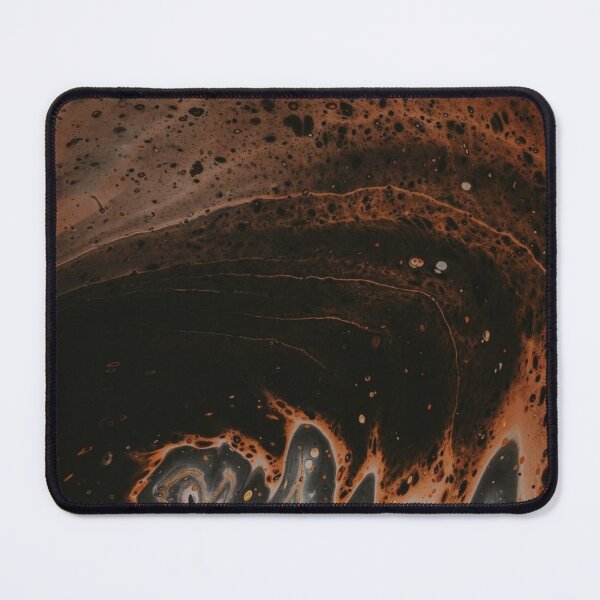 Item preview, dark amber and black marble print designed and sold by HadeeeeL.