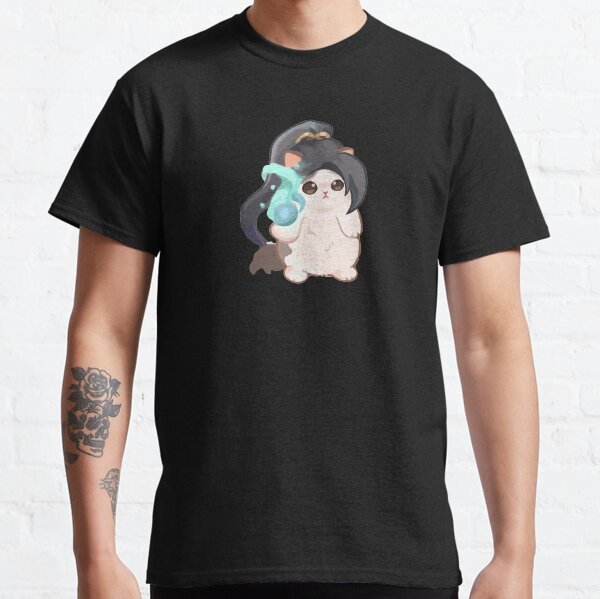 Minimalist Sage cat cute Surprised Penguin cat sage Classic T-Shirt
