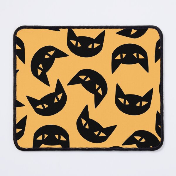 Item preview, black cat cute pattern designed and sold by Hoetoons.