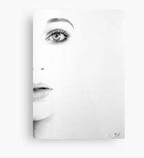 Kate Bush Half Series Minimal Portrait Metal Print