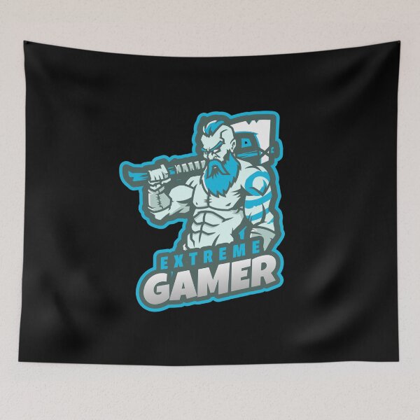 Item preview, Extreme Gamer with Bearded Warrior Holding an Axe designed and sold by PRIVARSHU.