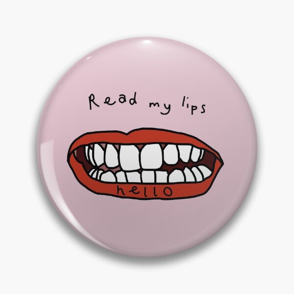 Item preview, Read My Lips Hello Funny Face designed and sold by ellenhenry.