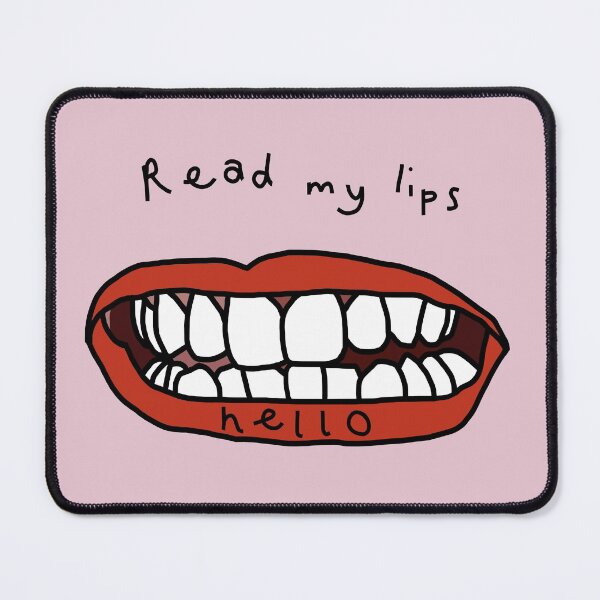 Item preview, Read My Lips Hello Funny Face designed and sold by ellenhenry.
