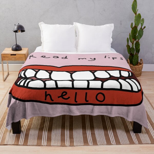 Item preview, Read My Lips Hello Funny Face designed and sold by ellenhenry.