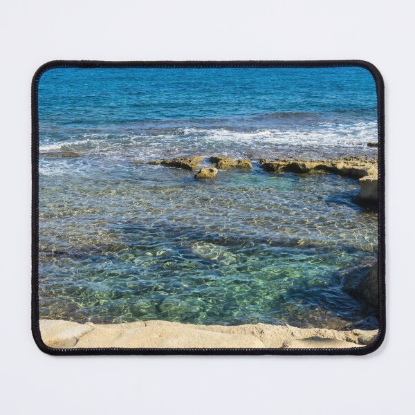 Item preview, Splendiferous Mediterranean Sea - Natural Beach Pool at Sliema Malta designed and sold by Georgia Mizuleva.