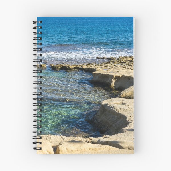 Item preview, Splendiferous Mediterranean Sea - Natural Beach Pool at Sliema Malta designed and sold by Georgia Mizuleva.
