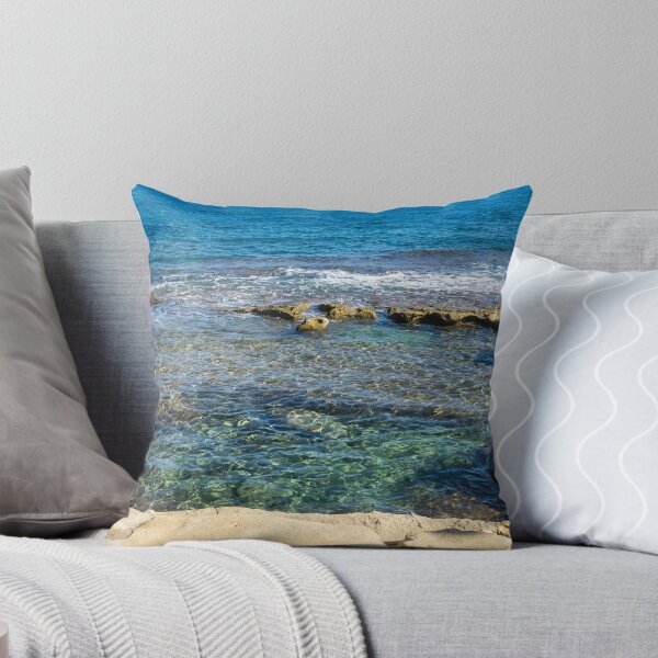 Item preview, Splendiferous Mediterranean Sea - Natural Beach Pool at Sliema Malta designed and sold by Georgia Mizuleva.