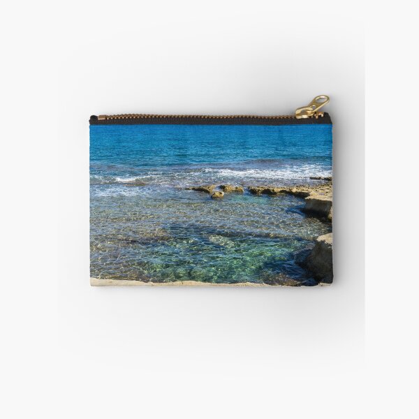 Item preview, Splendiferous Mediterranean Sea - Natural Beach Pool at Sliema Malta designed and sold by Georgia Mizuleva.