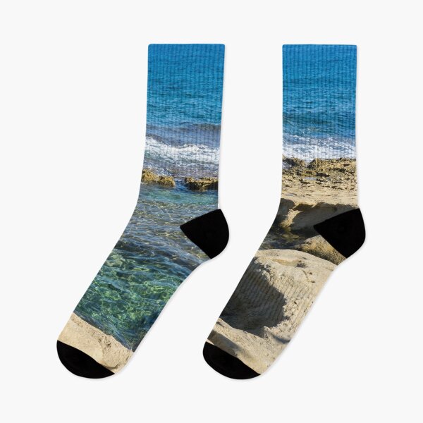 Item preview, Splendiferous Mediterranean Sea - Natural Beach Pool at Sliema Malta designed and sold by Georgia Mizuleva.