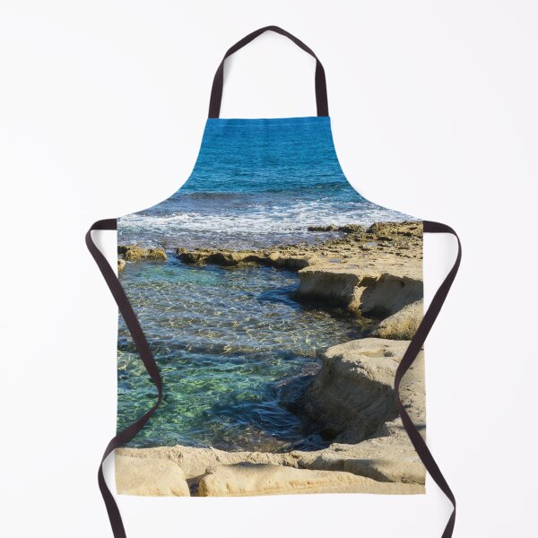 Item preview, Splendiferous Mediterranean Sea - Natural Beach Pool at Sliema Malta designed and sold by Georgia Mizuleva.