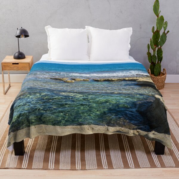 Item preview, Splendiferous Mediterranean Sea - Natural Beach Pool at Sliema Malta designed and sold by Georgia Mizuleva.