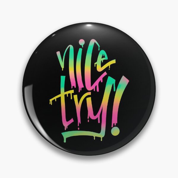 Item preview, Colorful Nice Try stylized font design  designed and sold by BeeMeCreative.