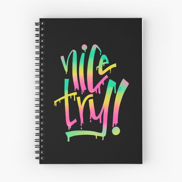 Item preview, Colorful Nice Try stylized font design  designed and sold by BeeMeCreative.