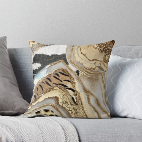 Item preview, zebra print, beige and gold marble  designed and sold by HadeeeeL.