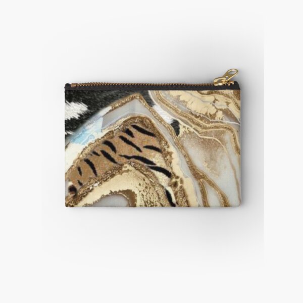 Item preview, zebra print, beige and gold marble  designed and sold by HadeeeeL.