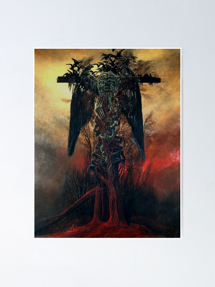 Untitled (Died On The Cross) by Zdzislaw Beksinski