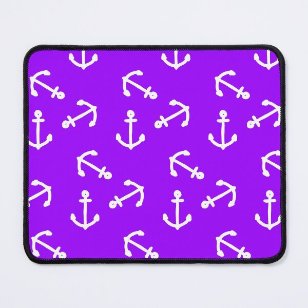 Item preview, Nautical Anchors Purple And White Vintage  designed and sold by funnytshirtemp.