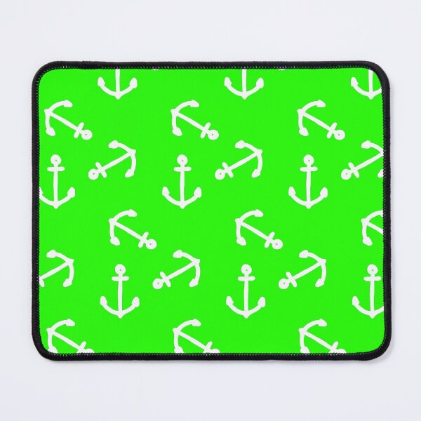 Item preview, Nautical Anchors lime green And White Vintage designed and sold by funnytshirtemp.