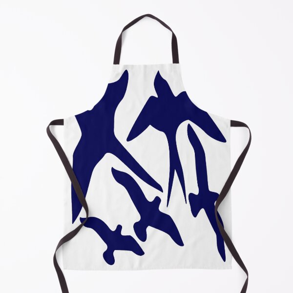 Item preview, Birder Silhouette Swallow Swift and Seagulls In Blue designed and sold by taiche.