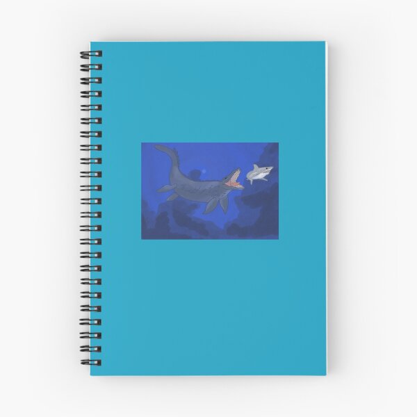 Item preview, Mosasaurus v Shark (with background) Sticker designed and sold by IngoChrist.
