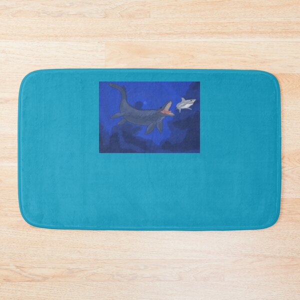 Item preview, Mosasaurus v Shark (with background) Sticker designed and sold by IngoChrist.