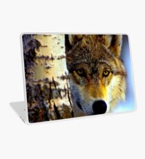 TIMBER WOLF; Vintage Wilderness Print Laptop Skin