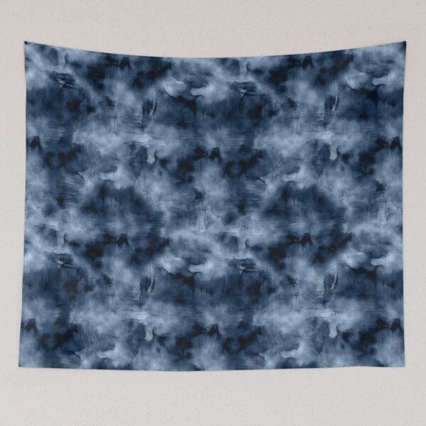 Item preview, Modern Indigo Tie Dye Print designed and sold by RSDigitalPrintDesign.