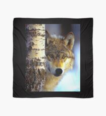 TIMBER WOLF; Vintage Wilderness Print Scarf