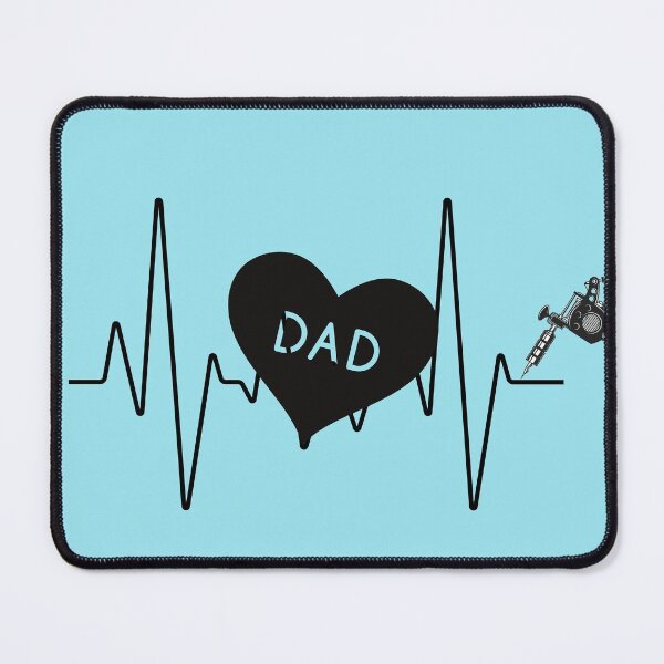 Item preview, Heart Heartbeat Tattoos - I Love My Dad Tattoo  designed and sold by haRexia.